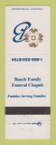 Matchbook Cover - Busch Family Funeral Chapels