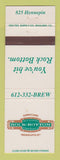 Matchbook Cover - Rock Bottom Brewery Minneapolis MN