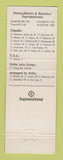 Matchbook Cover - Delta Hotels Delta Place Vancouver BC