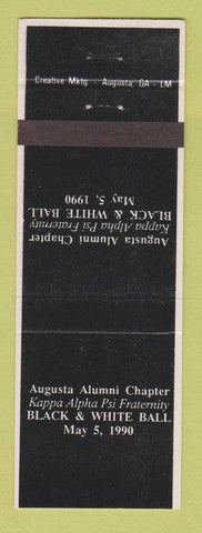 Matchbook Cover - Augusta GA Alumni Chapter Kappa Alpha Psi Fraternity 1990