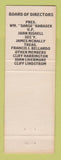 Matchbook Cover - John Tiffany VFW Post Jamestown NY