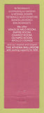 Matchbook Cover - Venus de Milo Restaurant Swansea MA