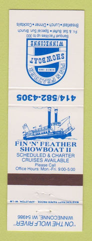Matchbook Cover - Finn Feather Showboat Winneconne WI