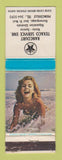 Matchbook Cover - Texaco oil gas Rancourt Princeville QC pinup WORN