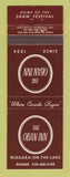 Matchbook Cover - The Oban Inn Niagara on the Lake ON Shaw Festival