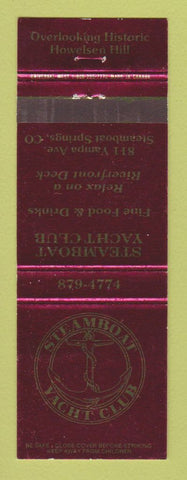 Matchbook Cover - Steamboat Yacht Club Steamboat Springs Colorado