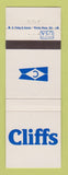 Matchbook Cover - Cliffs Yacht Club?