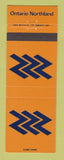 Matchbook Cover - Ontario Northland Railroad ON Canada