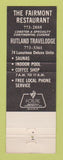 Matchbook Cover - Travel Lodge Rutland VT The Fairmont WEAR