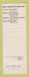 Matchbook Cover - Farmers Trust Company Carlisle Camp Hill PA WEAR