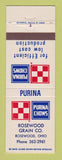 Matchbook Cover - Purina Feeds Chows Rosewood Grain OH