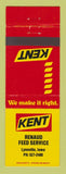 Matchbook Cover - Kent Feeds Renaud Service Lynnville IA