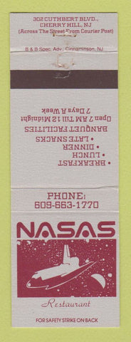 Matchbook Cover - Nasas Restaurant Cherry Hill NJ