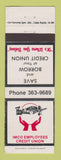 Matchbook Cover - IMCO Employees Credit Union WEAR