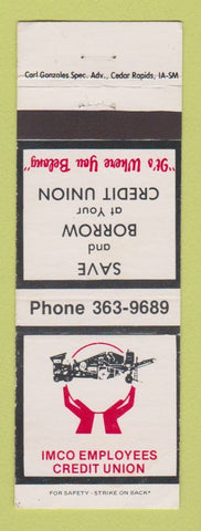 Matchbook Cover - IMCO Employees Credit Union WEAR