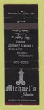 Matchbook Cover - Michael's Restaurant Glendon CA Los Angeles