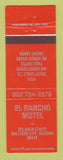 Matchbook Cover - El Rancho Motel Bullhead City AZ ORANGE