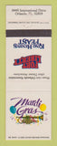 Matchbook Cover - Mardi Gras Fort Liberty King Henry's Feast Orlando FL