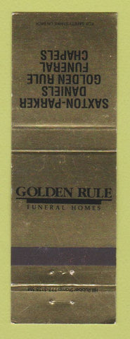 Matchbook Cover - Golden Rule Funeral Home Lakewood OH