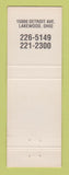 Matchbook Cover - Golden Rule Funeral Home Lakewood OH