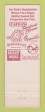 Matchbook Cover - Pappas Restaurants Christmas