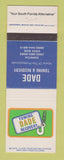 Matchbook Cover - Dade Towing and Recovery FL