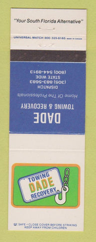 Matchbook Cover - Dade Towing and Recovery FL
