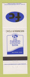 Matchbook Cover - Farmers Citizens Bank Bucyrus OH