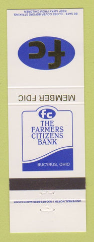 Matchbook Cover - Farmers Citizens Bank Bucyrus OH