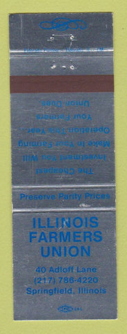 Matchbook Cover - Illinois Farmers Union Springfield IL