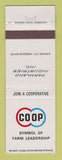 Matchbook Cover - COOP Farm Industries Kansas City MO