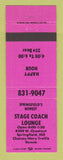 Matchbook Cover - Stage Coach Lounge Springfield MO