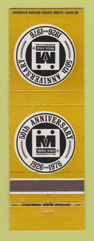 Matchbook Cover - Midland COOP 1976 50th