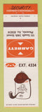 Matchbook Cover - Garrett Security Phoenix AZ