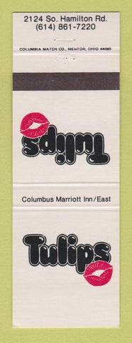 Matchbook Cover - Tulips Columbus Marriott Inn Hotel OH