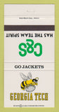 Matchbook Cover - C&S Georgia Tech Football Schedule 1982 Atlanta GA 30 Strike