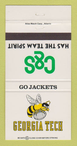 Matchbook Cover - C&S Georgia Tech Football Schedule 1982 Atlanta GA 30 Strike