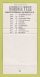 Matchbook Cover - C&S Georgia Tech Football Schedule 1982 Atlanta GA 30 Strike