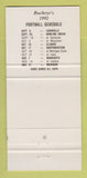 Matchbook Cover - Holiday Inn Columbus OH Buckeyes Football Schedule 30 Strike