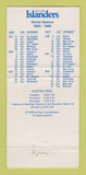 Matchbook Cover - New York Islanders Hockey 1983 Schedule 30 Strike