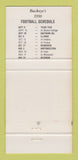 Matchbook Cover - Ohio State Buckeyes Schedule Columbus OH 1990 30 Strike