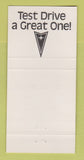 Matchbook Cover - Pontiac Cadillac Jackson MI Buckskin Metallic WEAR 30 Strike