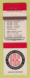 Matchbook Cover - Detroit Radiator Corp MI Warren