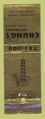Matchbook Cover - Chung's Chinese Restaurant Detroit MI WEAR
