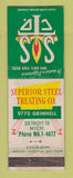 Matchbook Cover - Superior Steel Treating Detroit MI WEAR