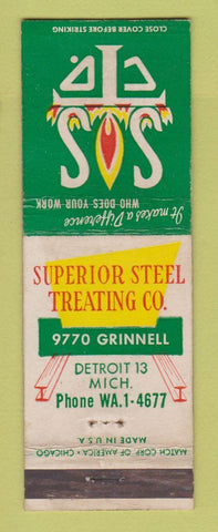 Matchbook Cover - Superior Steel Treating Detroit MI WEAR