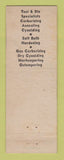 Matchbook Cover - Superior Steel Treating Detroit MI WEAR