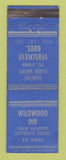 Matchbook Cover - Wildwood Inn Detroit MI Verschave Bros WEAR