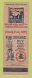 Matchbook Cover - Wan Paper Napkins WWII Buy Bonds WEAR
