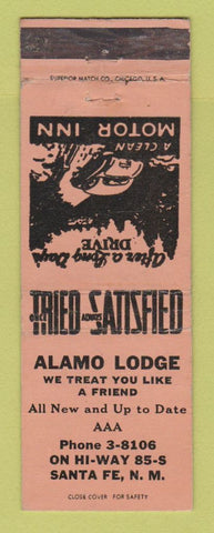 Matchbook Cover - Alamo Lodge Motel Santa Fe NM